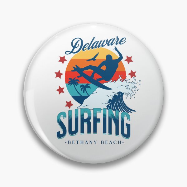 Item preview, Pride of Delaware! Bethany Beach Surfing Graphic! designed and sold by gratefulshop.