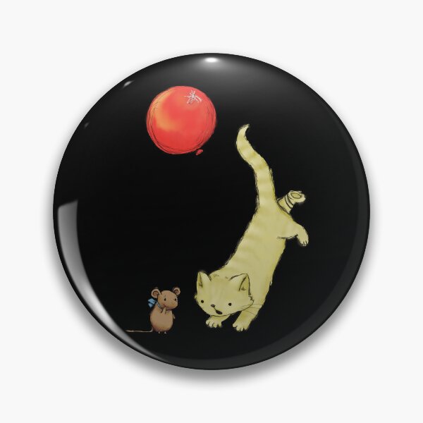 Item preview, Cat with ballon and mouse designed and sold by Sunset Design.