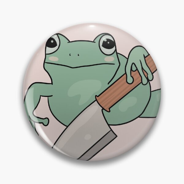 Item preview, Frog w/ knife pin style 3 designed and sold by Its-vailentino.