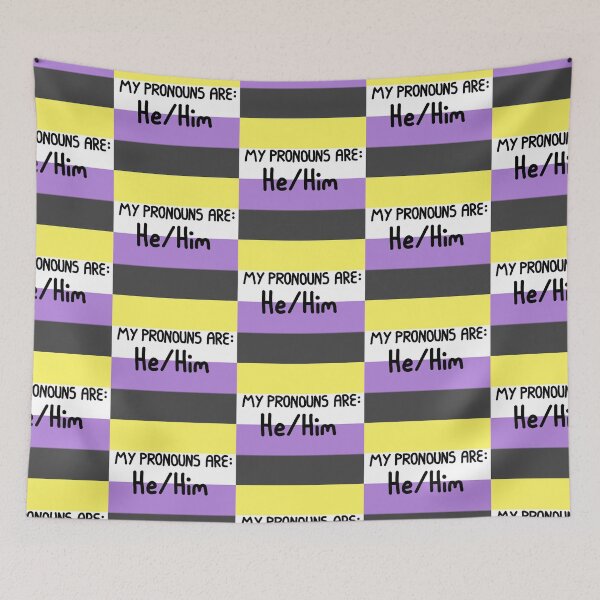 Item preview, NB he him designed and sold by AmIAnAngelYet.