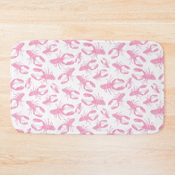 Item preview, Lobsters - Block Lino Print Lobsters - Crustacean Core - Pink  designed and sold by RosalieReeves.