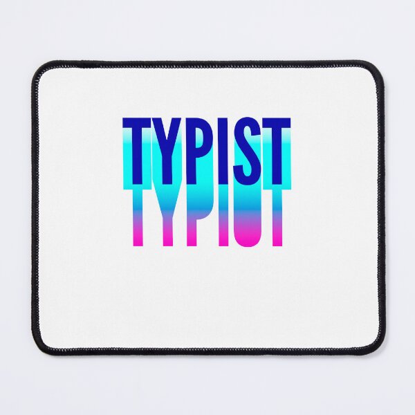 Item preview, Typist With Long Gradient Shadow designed and sold by SVPOD.