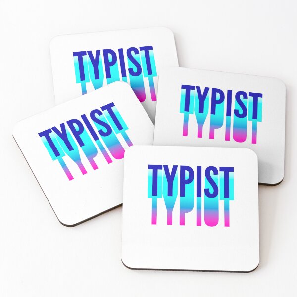 Item preview, Typist With Long Gradient Shadow designed and sold by SVPOD.