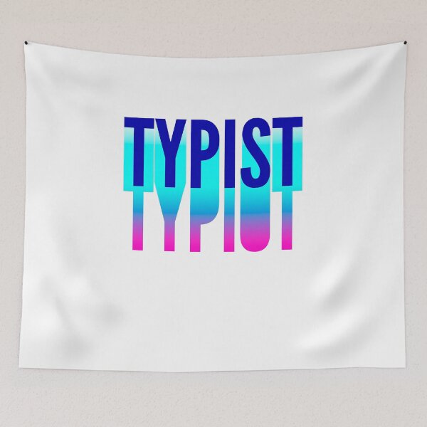 Item preview, Typist With Long Gradient Shadow designed and sold by SVPOD.