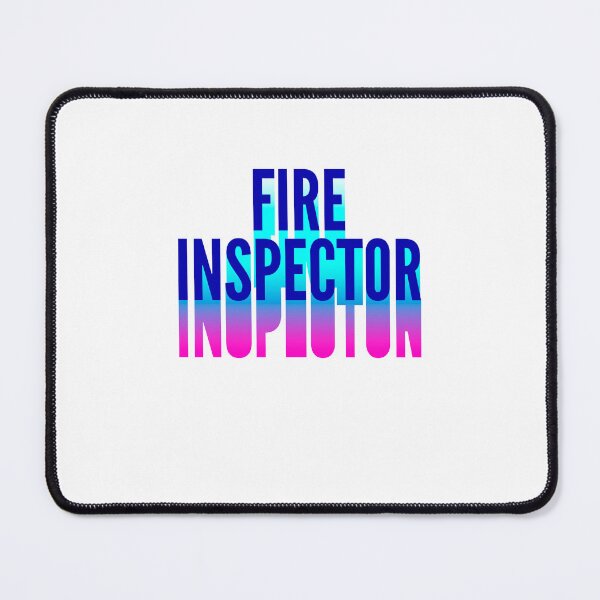 Item preview, Fire inspector With Long Gradient Shadow designed and sold by SVPOD.