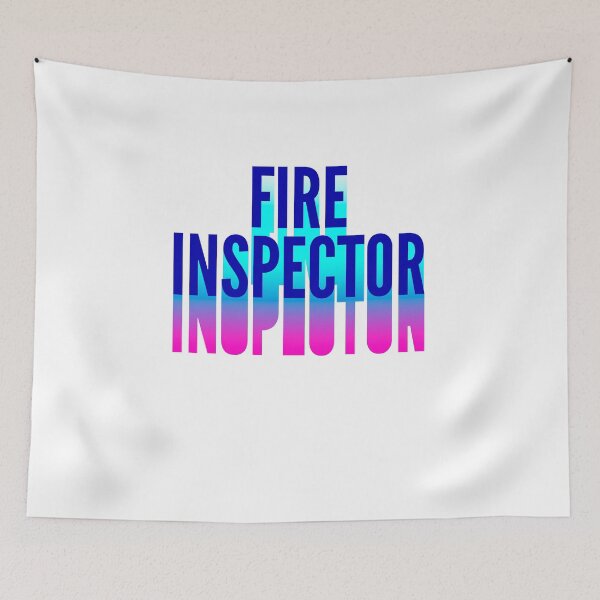 Item preview, Fire inspector With Long Gradient Shadow designed and sold by SVPOD.