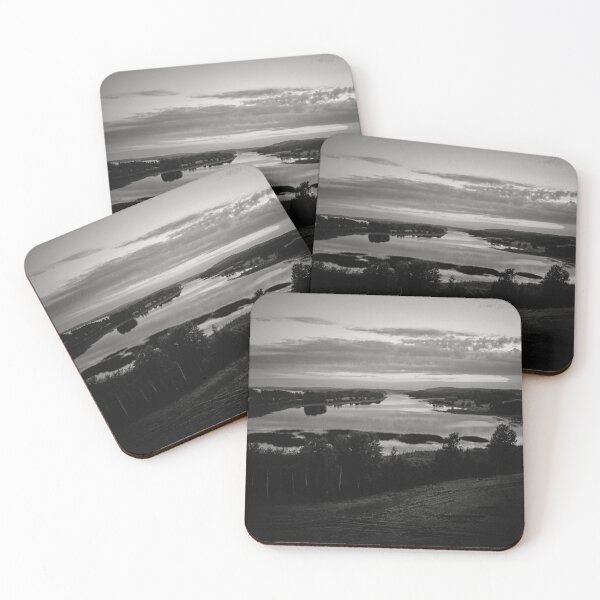 Item preview, Kauniaistenlahti sunset bw designed and sold by Jouko Lehto Photography.