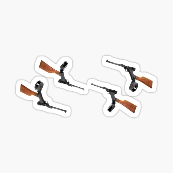 Artikel-Vorschau von Luger Parabellum Maschinengewehr-Aufkleberpaket, designt und verkauft von WalterBenson.