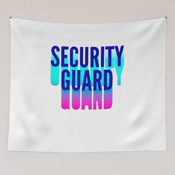 Item preview, Security guard With Long Gradient Shadow designed and sold by SVPOD.
