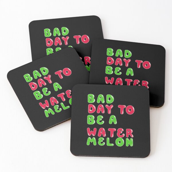 Item preview, Bad Day To Be A Watermelon -Art  Typography  designed and sold by Cloofur.