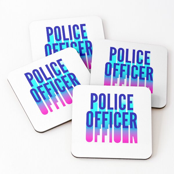 Item preview, Police Officer With Long Gradient Shadow designed and sold by SVPOD.