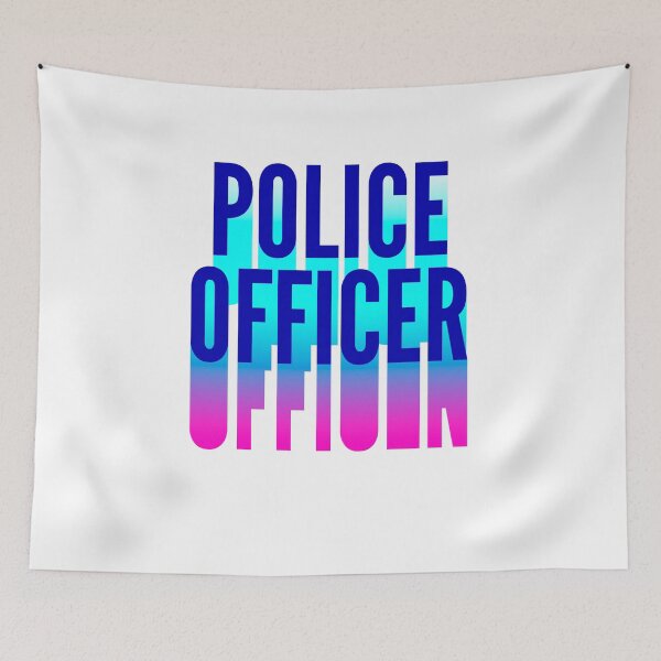 Item preview, Police Officer With Long Gradient Shadow designed and sold by SVPOD.