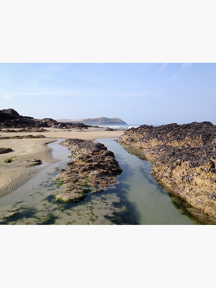 "Polzeath Beach, Cornwall" Canvas Print by medlin Redbubble