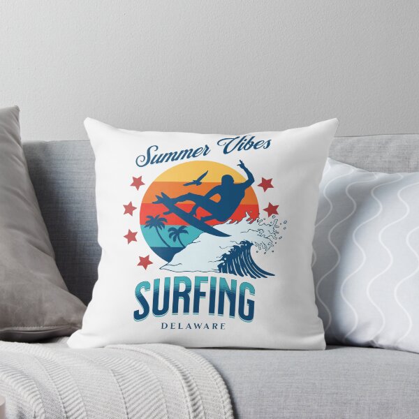 Item preview, Summer Vibes Surfing Delaware USA designed and sold by gratefulshop.