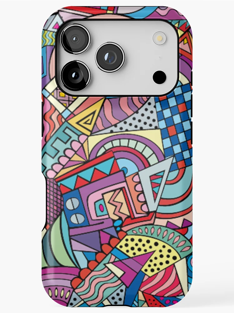 Thumbnail 1 of 4, iPhone Case, Abstract art Color Geometry Pattern designed and sold by peerlessdesign3.