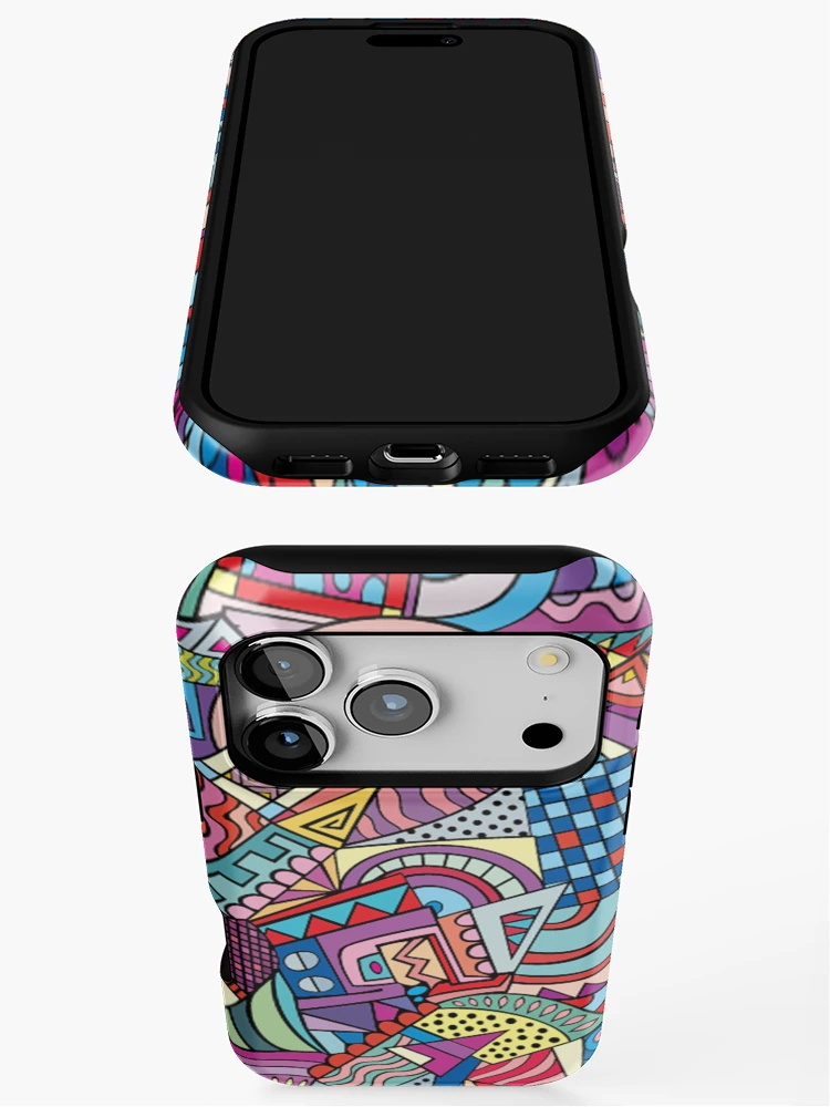 Thumbnail 3 of 4, iPhone Case, Abstract art Color Geometry Pattern designed and sold by peerlessdesign3.