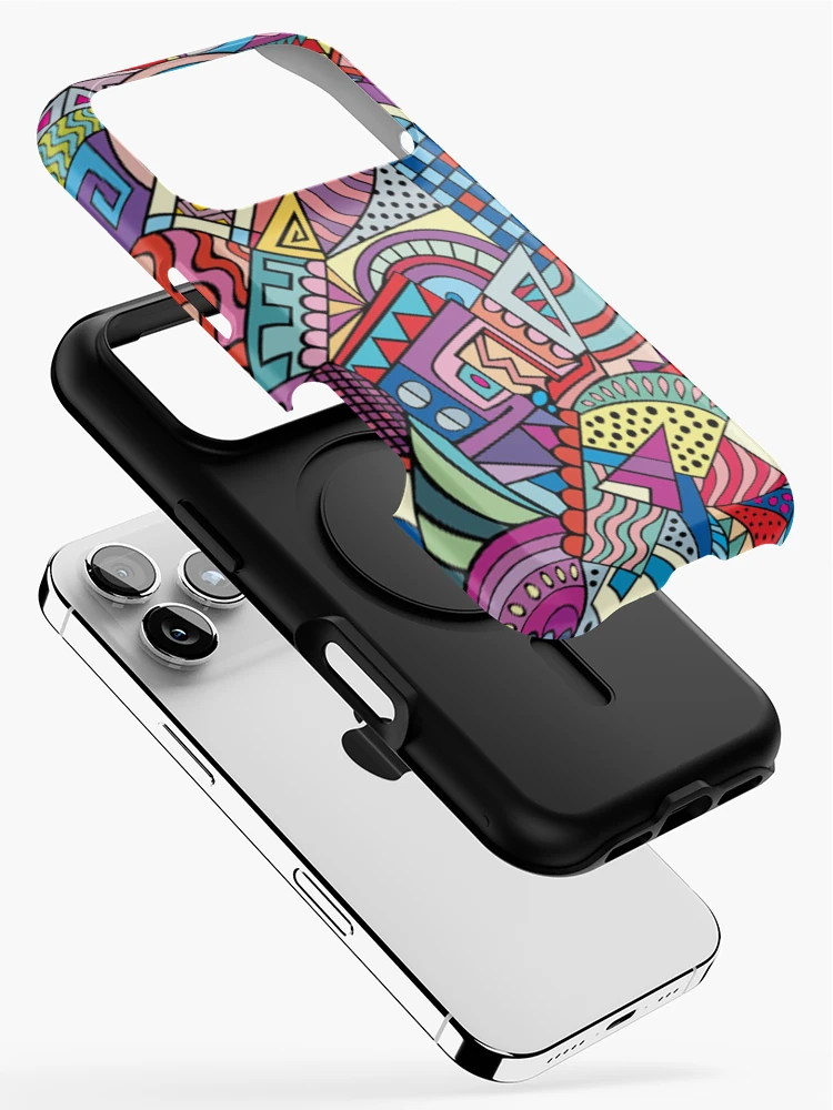 Thumbnail 2 of 4, iPhone Case, Abstract art Color Geometry Pattern designed and sold by peerlessdesign3.