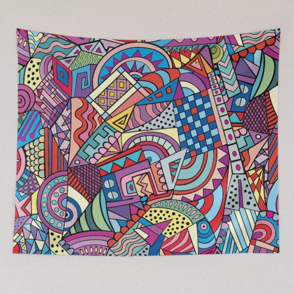 Item preview, Abstract art Color Geometry Pattern designed and sold by peerlessdesign3.