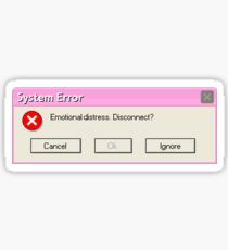 Emotional Stress. Disconnect? Sticker