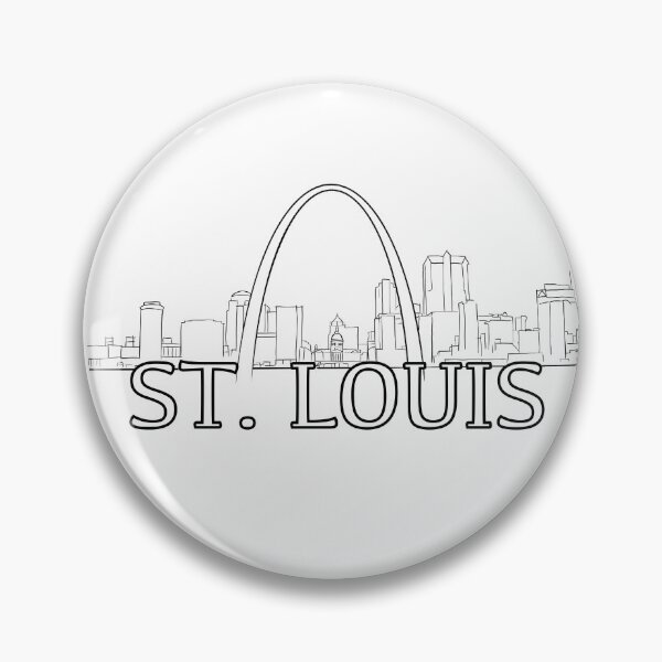 Item preview, Line outline of the St. Louis Skyline - WelshDesigns designed and sold by welshdesigns.