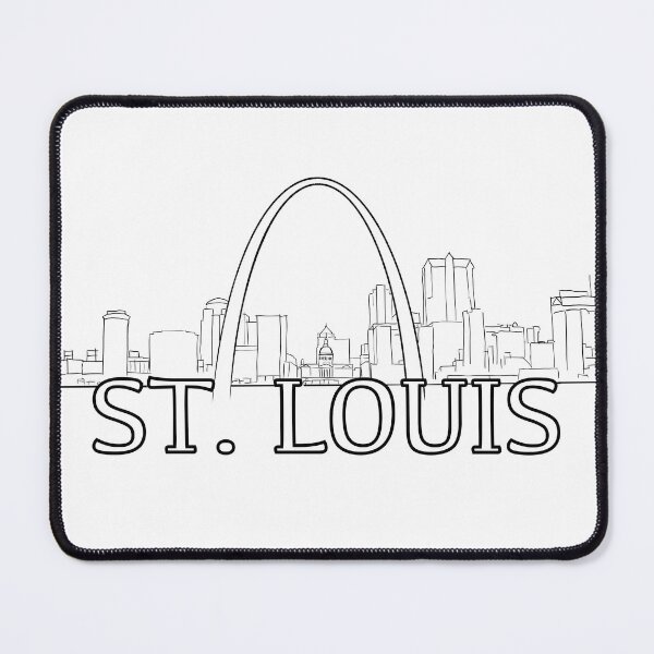 Item preview, Line outline of the St. Louis Skyline - WelshDesigns designed and sold by welshdesigns.