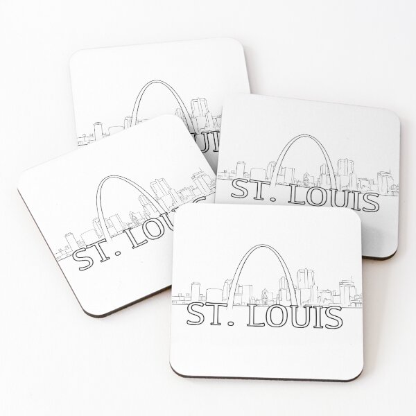 Item preview, Line outline of the St. Louis Skyline - WelshDesigns designed and sold by welshdesigns.