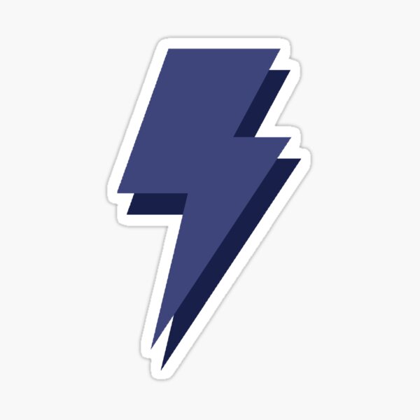 Item preview, Navy lighting bolt designed and sold by EMXEdesigns.