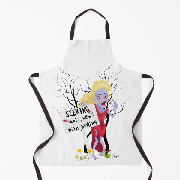 Item preview, Woman Zombie Seeking Only Men With Brains designed and sold by IFIOgirl.