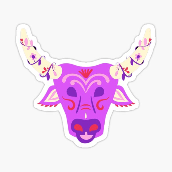 "Colorful Ox design" Sticker for Sale by Creativeshow Redbubble