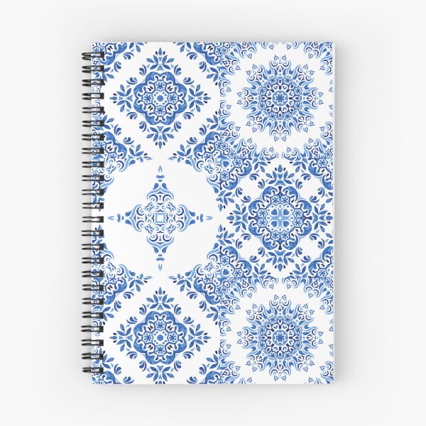 Item preview, Blue and White Mediterranean Style Tile Pattern designed and sold by PirateAvocado.