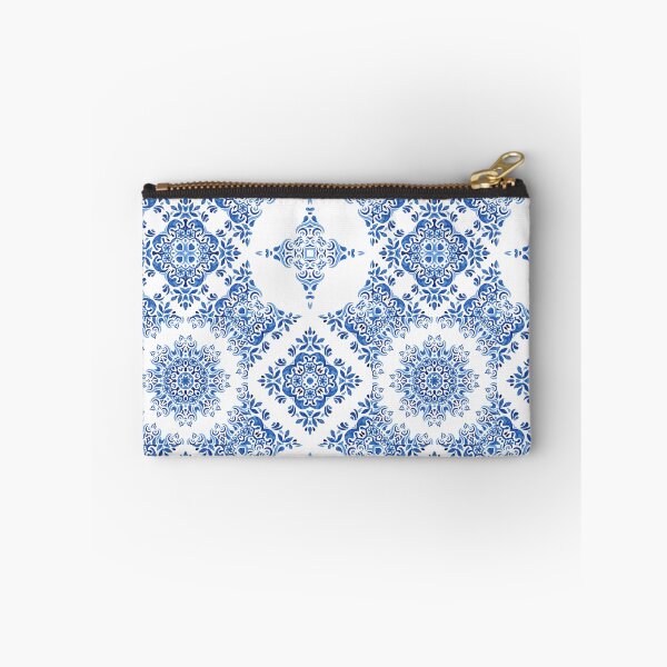 Item preview, Blue and White Mediterranean Style Tile Pattern designed and sold by PirateAvocado.