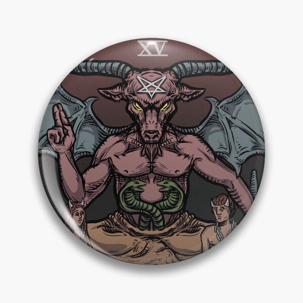 Item preview, The Devil Tarot Card Baphomet Halloween Gothic Satanic Witch As Above So Below designed and sold by TheGhoulishGarb.