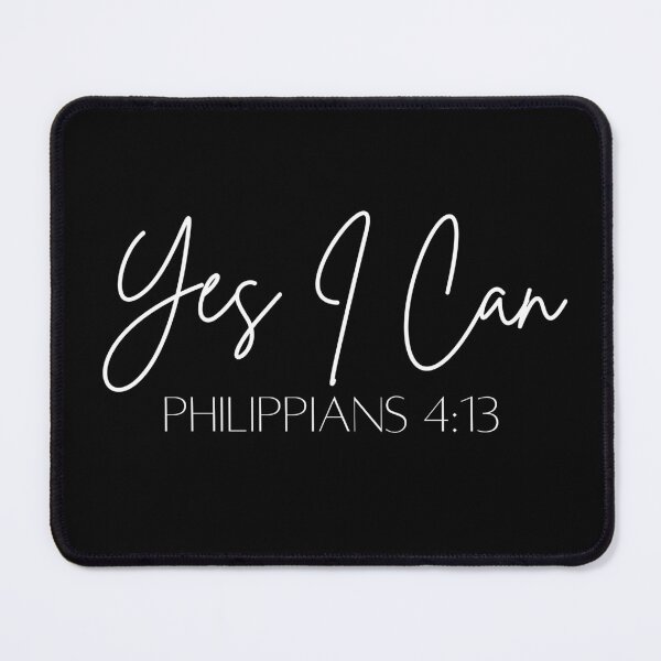 Item preview, Yes I Can Philippians 4:13 designed and sold by CreativesbySam.