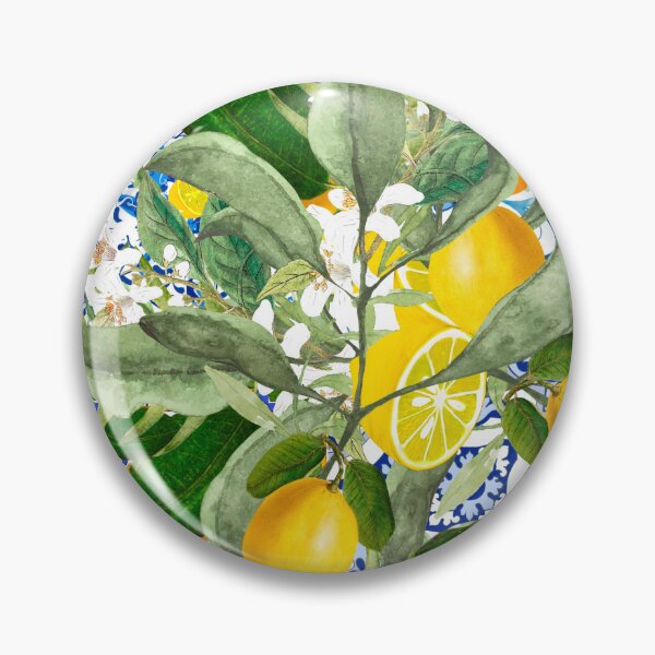 Item preview, Majolica,Lemons,citrus,flowers,tiles,summer , designed and sold by MariaMarinova.