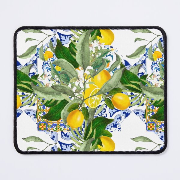 Item preview, Majolica,Lemons,citrus,flowers,tiles,summer , designed and sold by MariaMarinova.