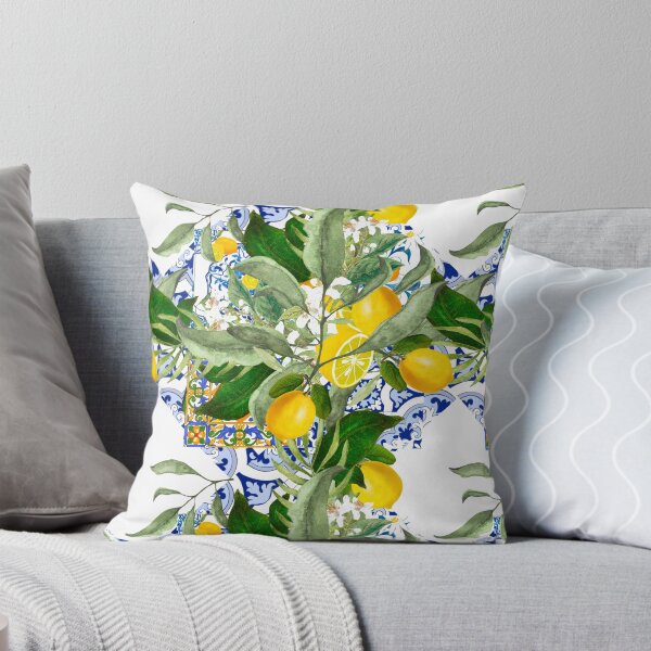 Item preview, Majolica,Lemons,citrus,flowers,tiles,summer , designed and sold by MariaMarinova.