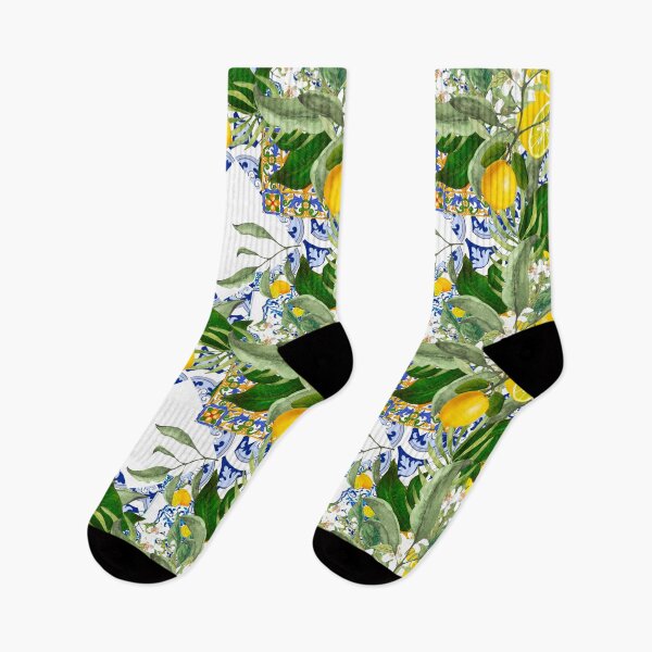 Item preview, Majolica,Lemons,citrus,flowers,tiles,summer , designed and sold by MariaMarinova.