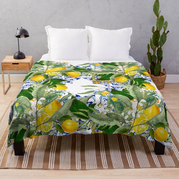 Item preview, Majolica,Lemons,citrus,flowers,tiles,summer , designed and sold by MariaMarinova.