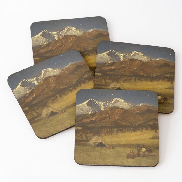Item preview, Indian Encampment Evening by Albert Bierstadt (1877) designed and sold by allhistory.