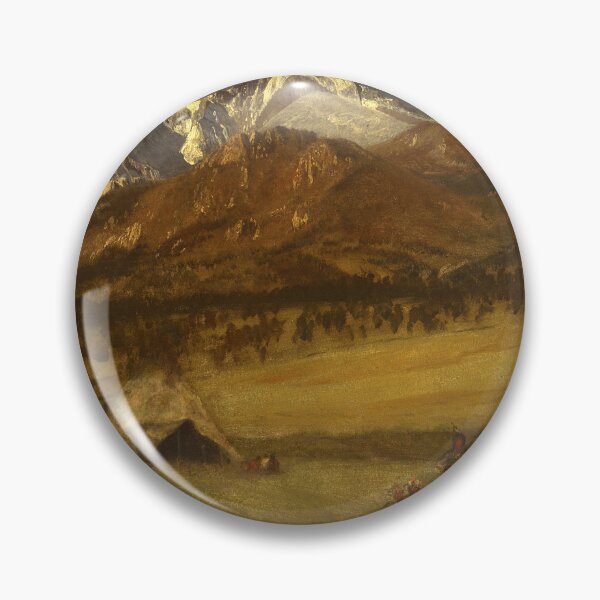 Item preview, Indian Encampment Evening by Albert Bierstadt (1877) designed and sold by allhistory.
