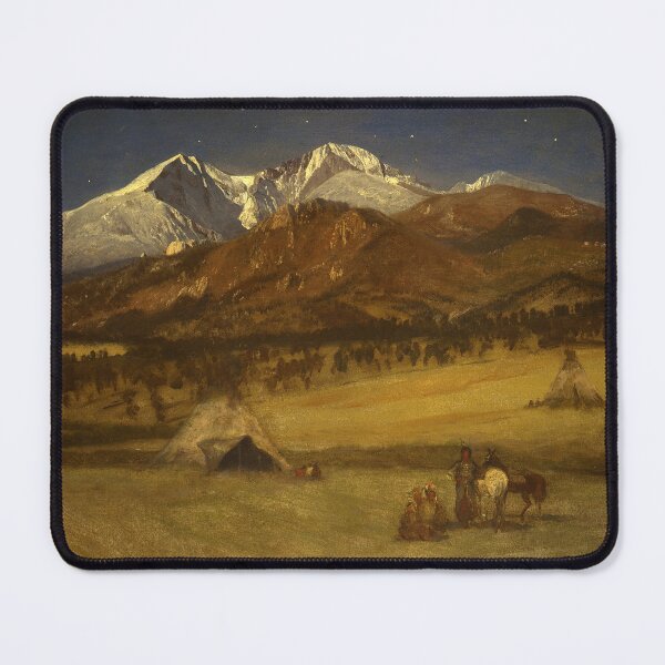 Item preview, Indian Encampment Evening by Albert Bierstadt (1877) designed and sold by allhistory.