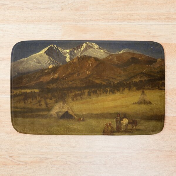 Item preview, Indian Encampment Evening by Albert Bierstadt (1877) designed and sold by allhistory.