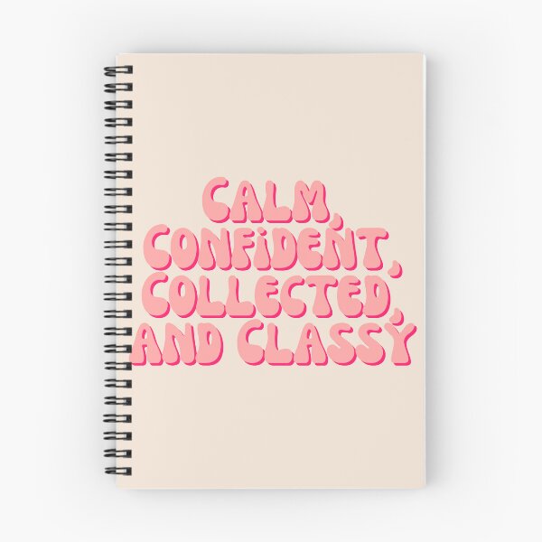 Item preview, Calm, Confident, Collected, and Classy in Peachy Pink designed and sold by Pink Ribbon.