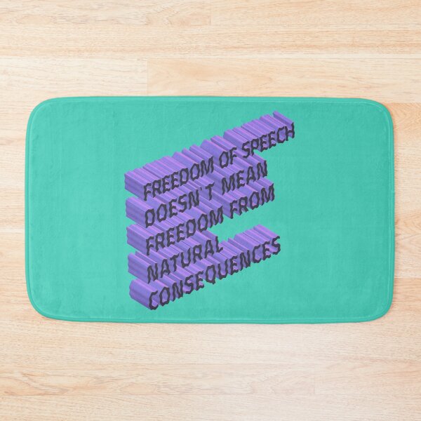 Item preview, Freedom of speech doesn’t mean freedom from natural consequences designed and sold by mensijazavcevic.