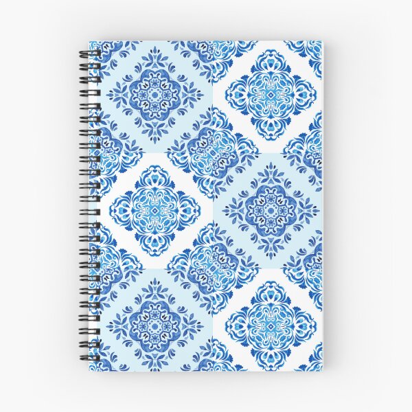Item preview, Blue and White Mediterranean Style Tile Pattern designed and sold by PirateAvocado.