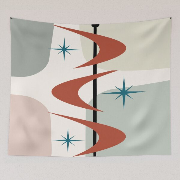 Item preview, Boomerang Art on Mid Mod Background designed and sold by LisWilliams.