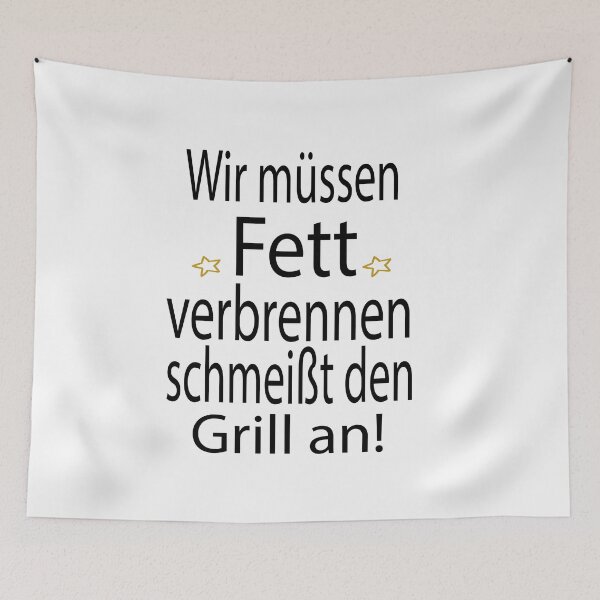 Artikelvorschau,  Wir müssen Fett verbrennen schmeißt den Grill an  entworfen und verkauft von toufikpromo.