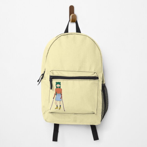 Item preview, Cute Girl With Forearm Crutches (Yellow) designed and sold by misslovelymess.