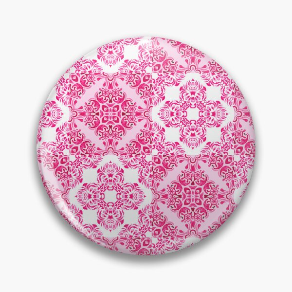 Item preview, Pink and White Mediterranean Style Tile Pattern designed and sold by PirateAvocado.