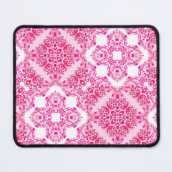 Item preview, Pink and White Mediterranean Style Tile Pattern designed and sold by PirateAvocado.